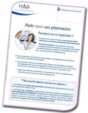 brochure patient parler avec son pharmacien