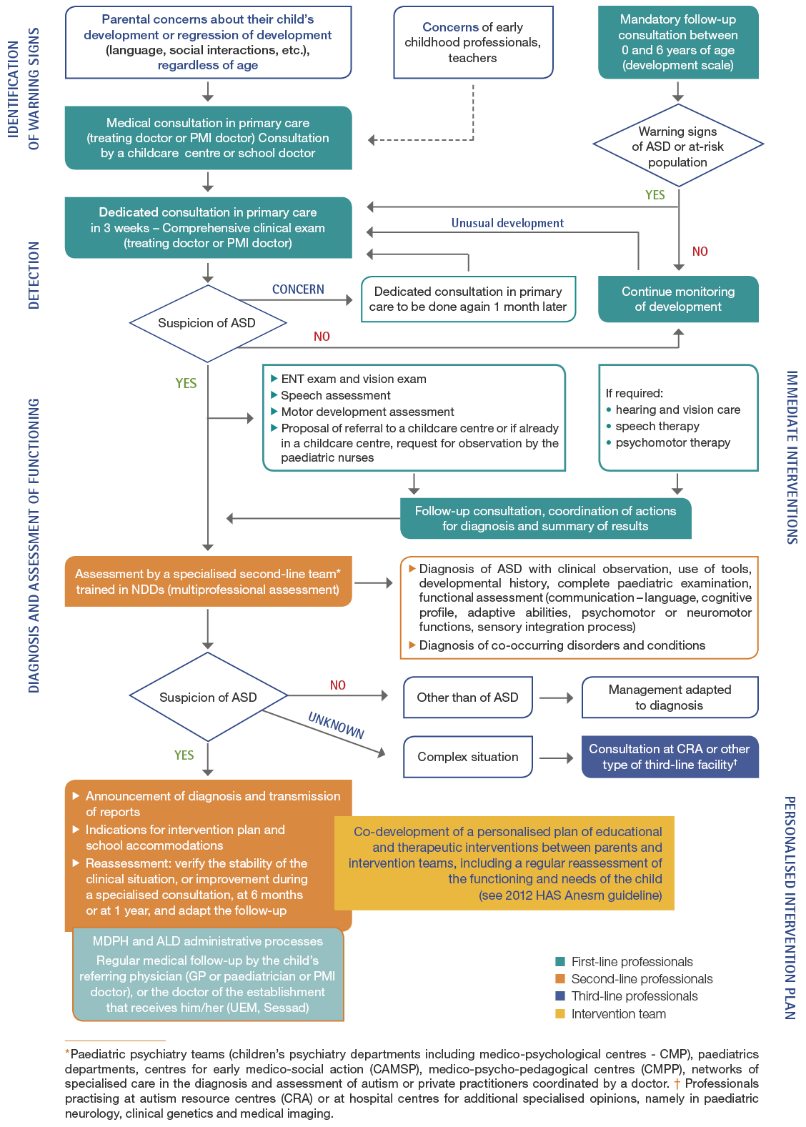 Figure 1. Procedures to follow for diagnosis of ASD - Pathway